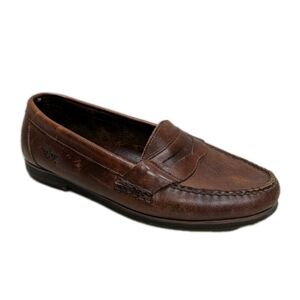 Dockers Leather Penny Loafers Brown 9.5 Preppy Driving Classic pr.bg